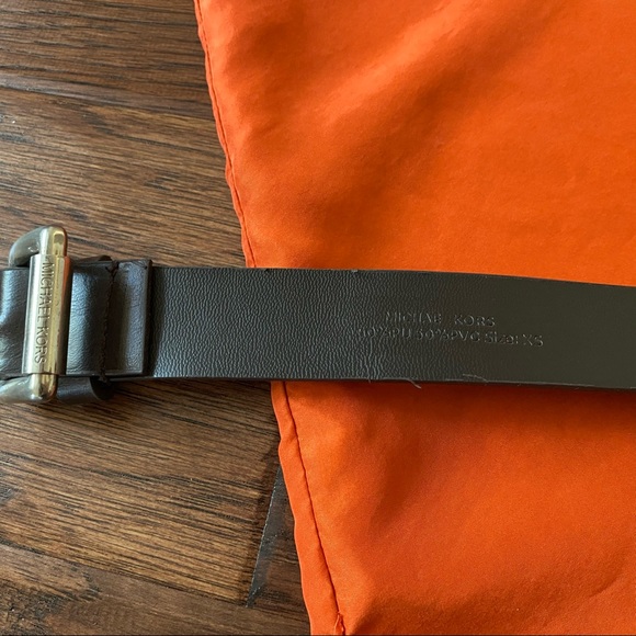 New. Michael Kors Silk Belted Shirt Dress - Picture 10 of 11